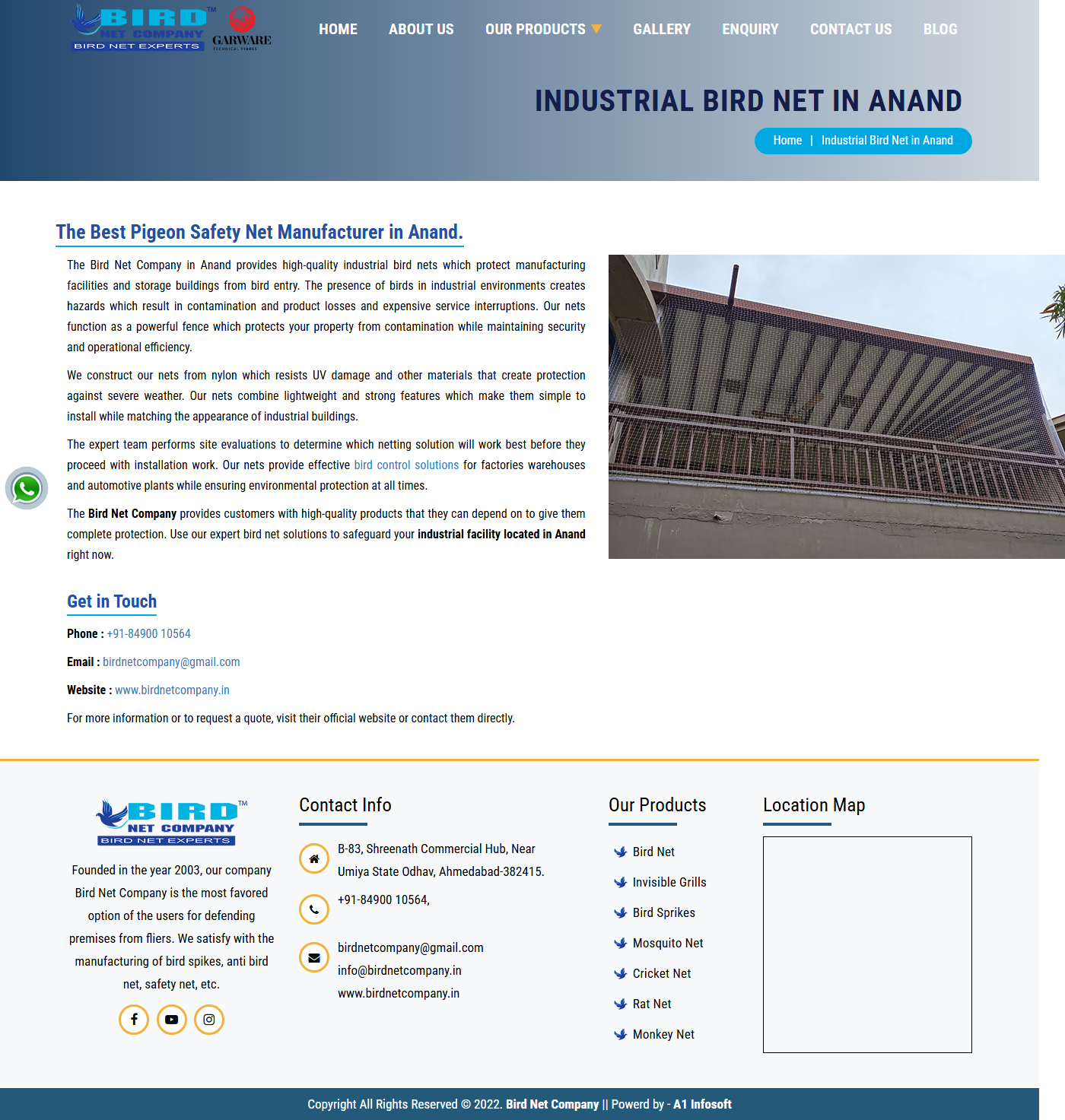 Industrial Bird Netting in Anand Industrial Area