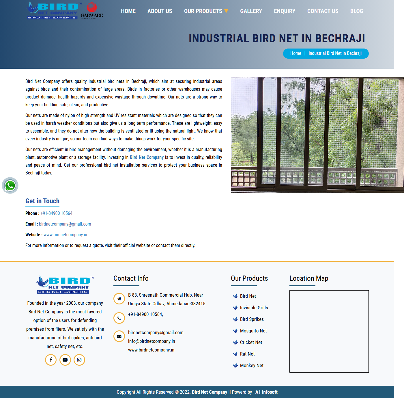Industrial Bird Netting in Bechraji Auto & Engineering Hub