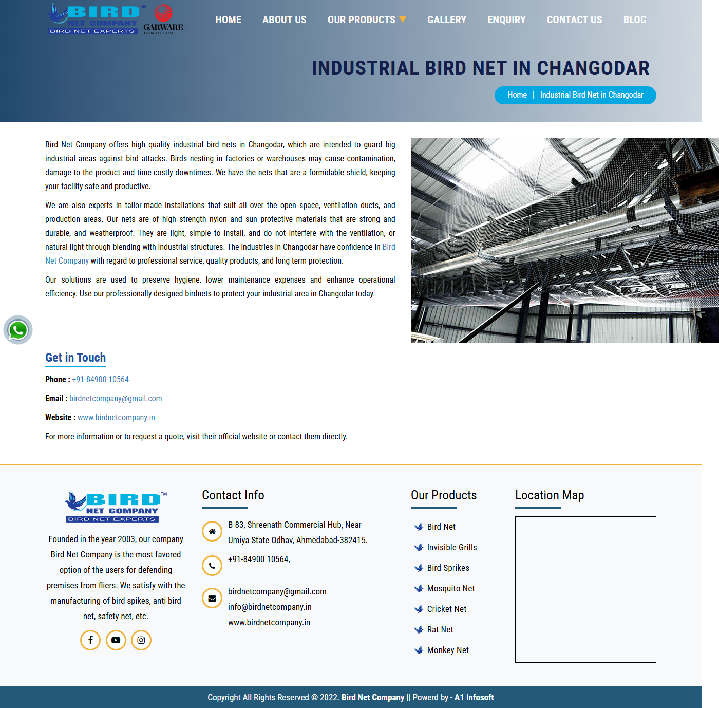 Industrial Bird Netting in Changodar GIDC Hub