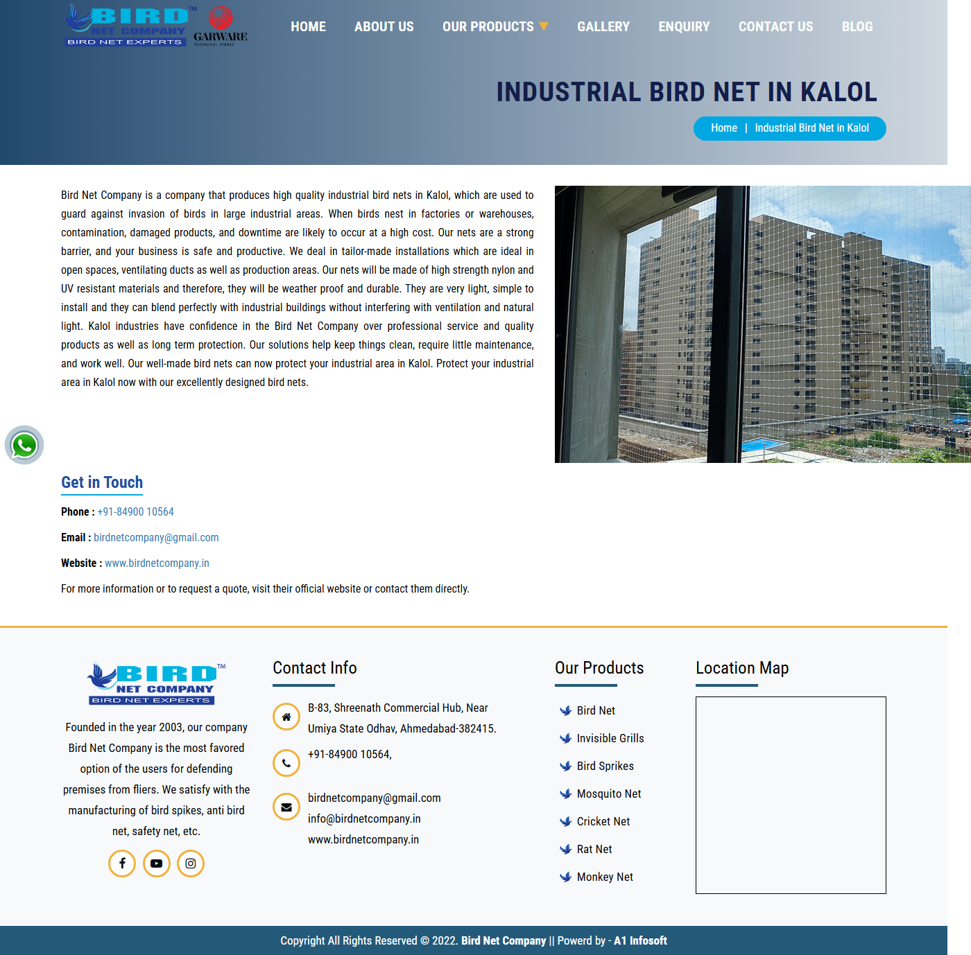 Industrial Bird Netting in Kalol GIDC Industrial Area